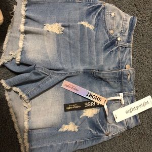 Eighty-eight ripped shorts